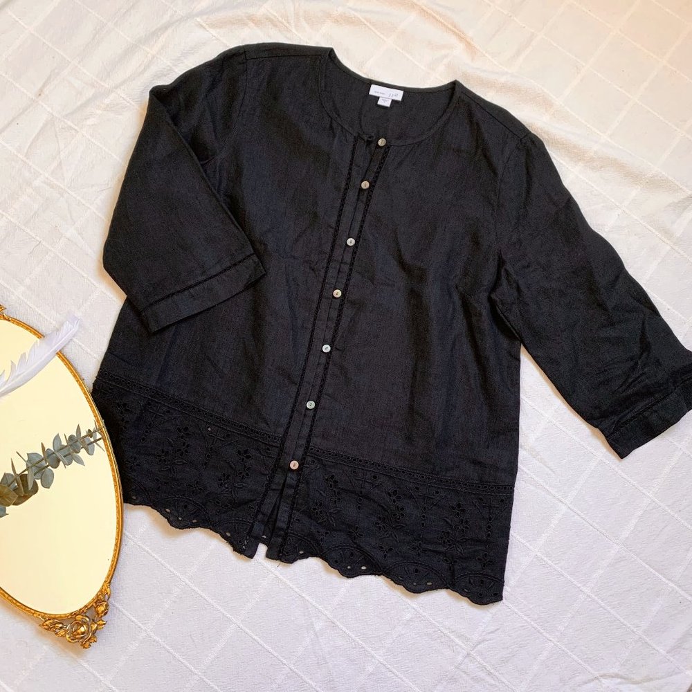 J. Jill- Linen Blouse